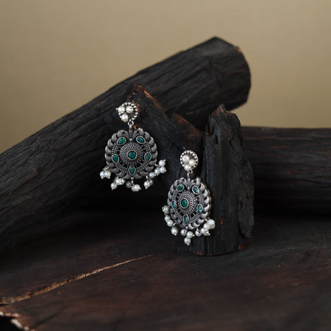 White German Silver-Plated Classic Earrings