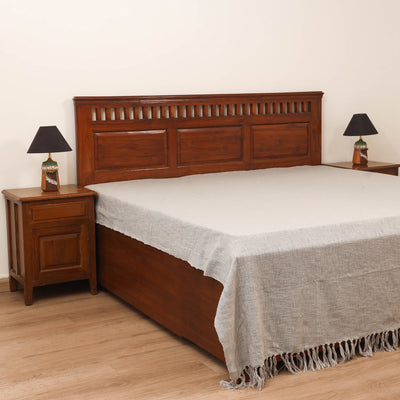 Bijnor Pure Handloom Cotton Double Bed Sheet (108 x 90 in) 08