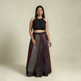 Multicolor - khun patchwork 24 kali cotton long skirt