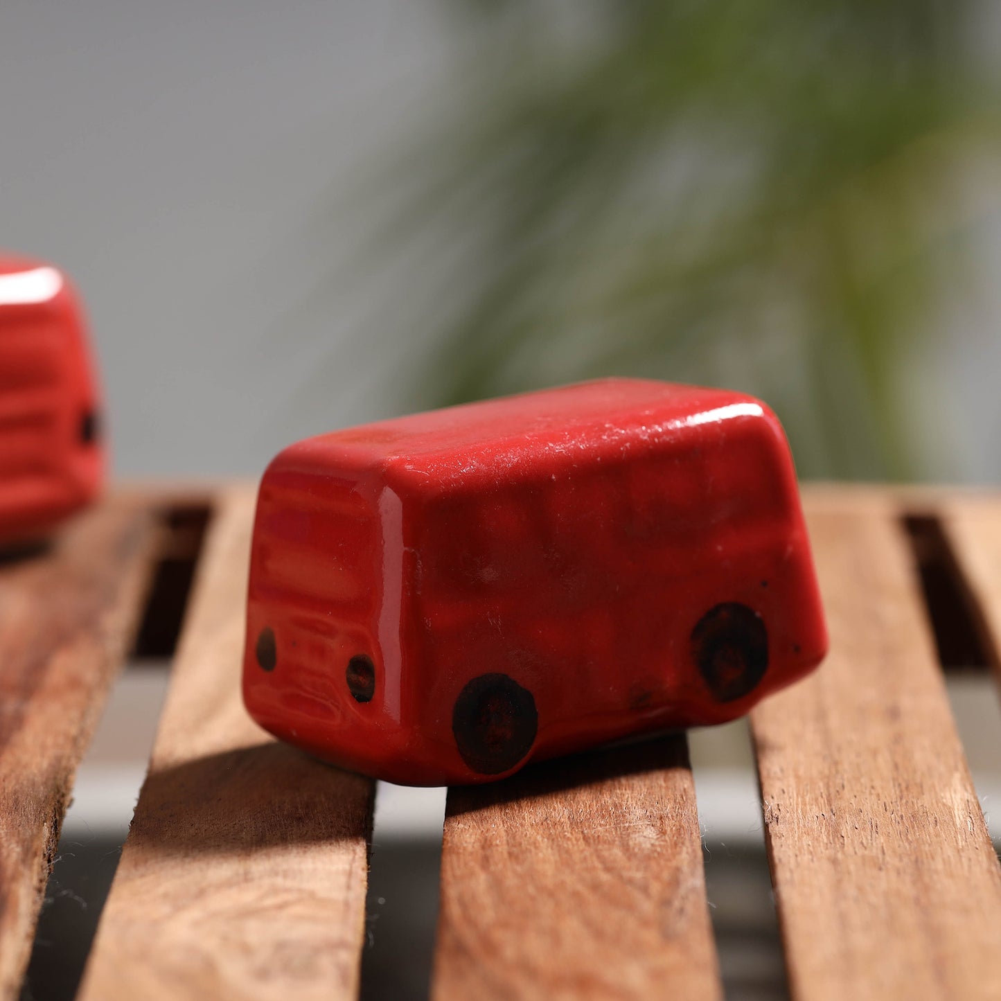 Bus - Handcrafted Ceramic Toys (Set of 2)