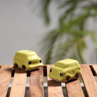 Car - Handcrafted Ceramic Toys (Set of 2)