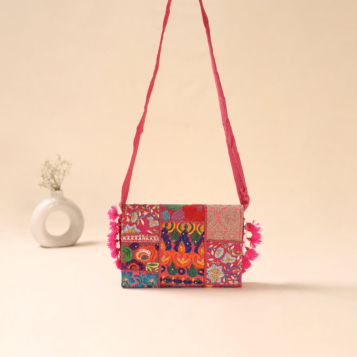 Khambadiya Patchwork Sling Bag 28