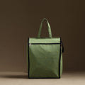 Green Handmade Cotton Shopping Hand bag