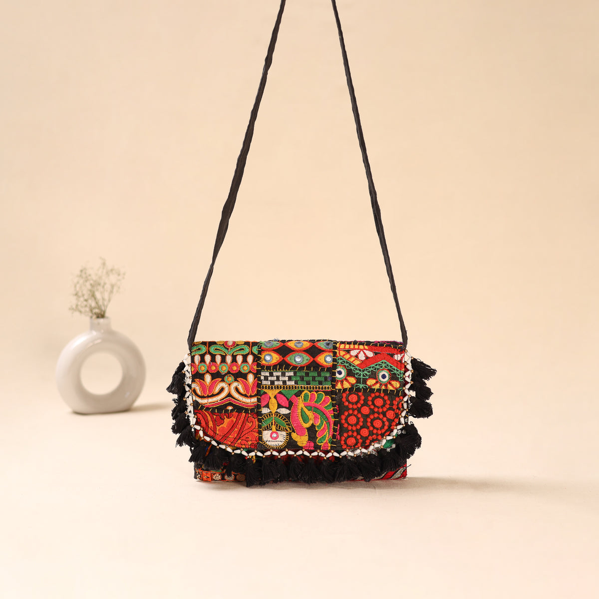 Khambadiya Patchwork Sling Bag 29
