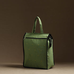 Green Handmade Cotton Shopping Hand bag