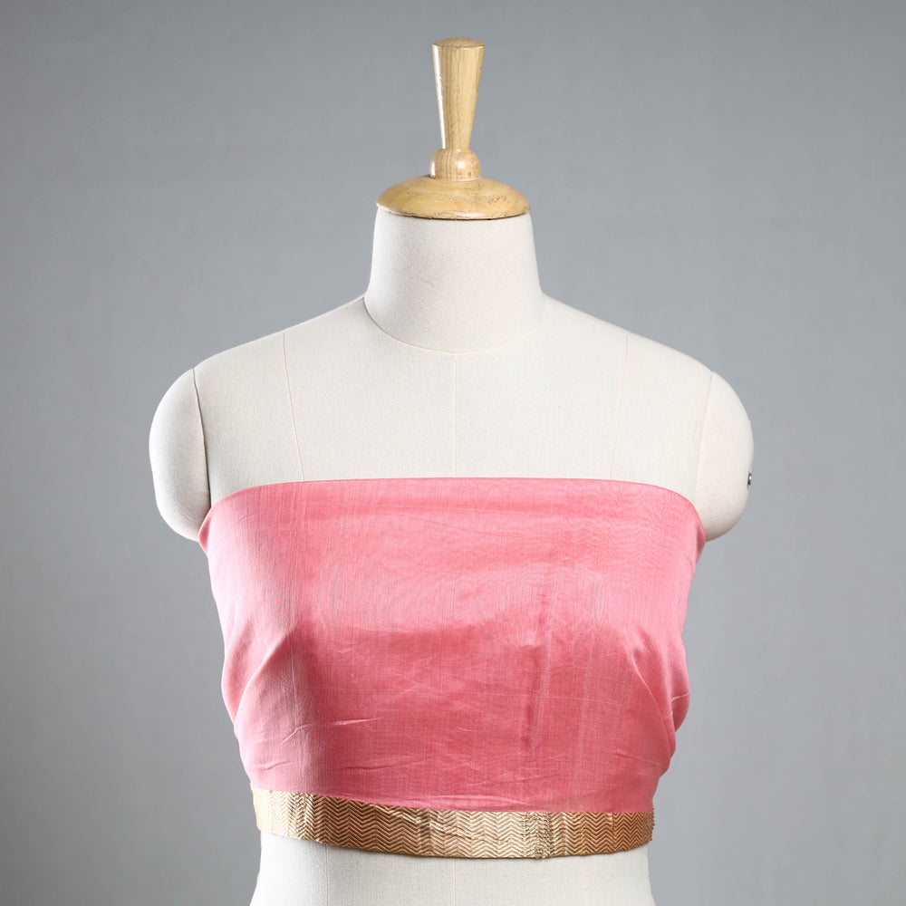 Pink - Maheshwari Silk Blouse Piece 70