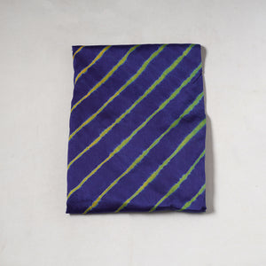 Blue - Leheriya Tie-Dye Chanderi Silk Precut Fabric (2 meter) 105