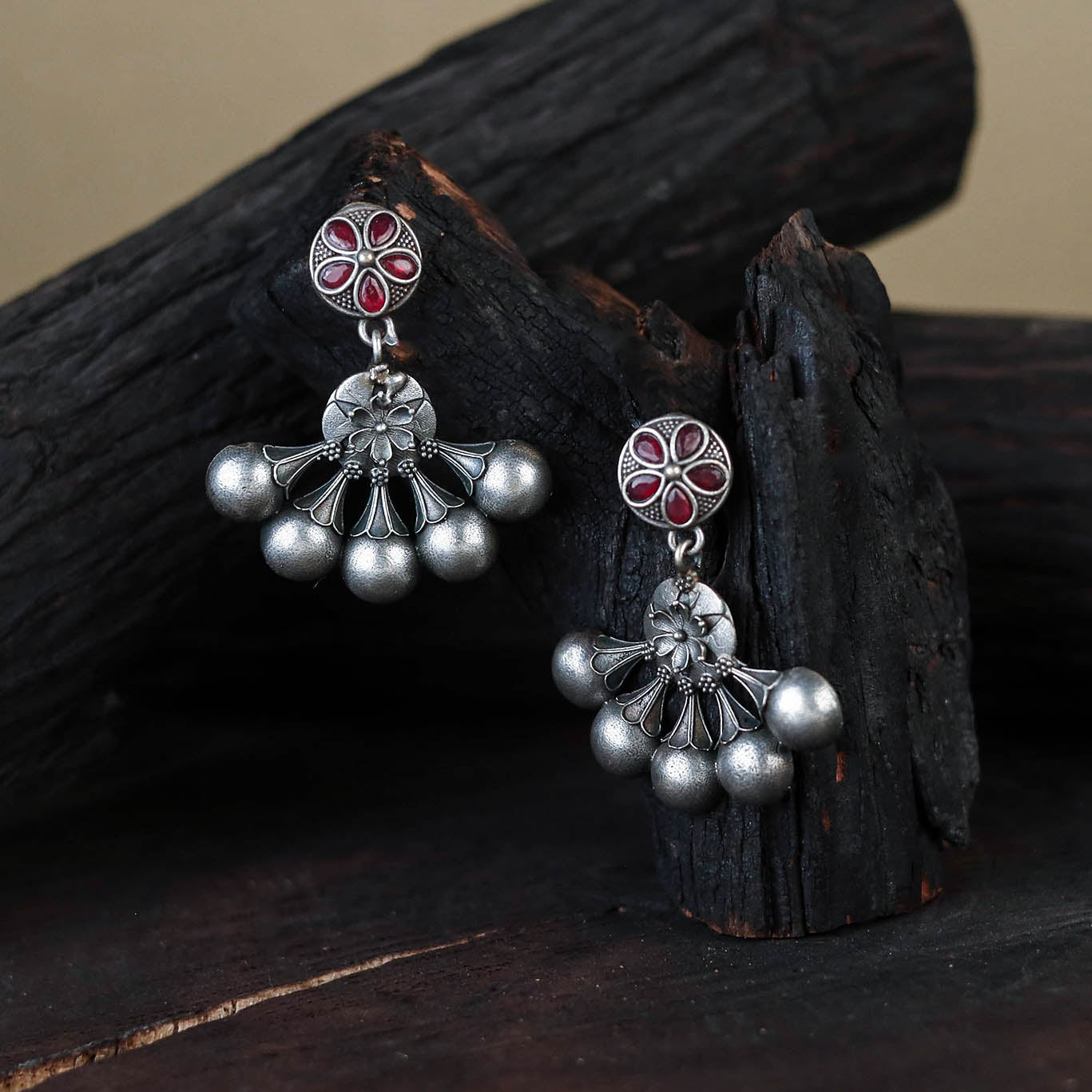 German Silver-Plated Classic Earrings