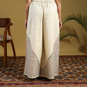 Buy Cotton Bengal Kantha Hand Embroidery Palazzo