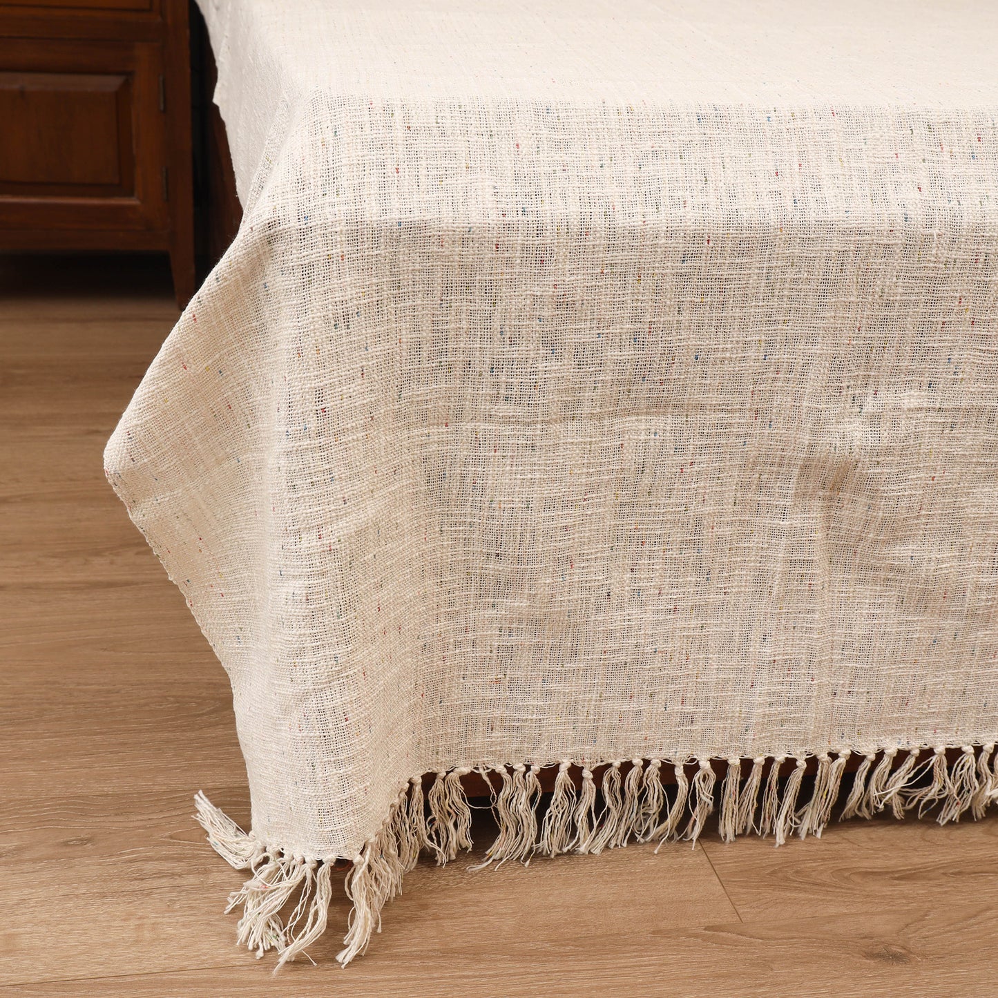 Bijnor Pure Handloom Cotton Double Bed Sheet (108 x 90 in) 09