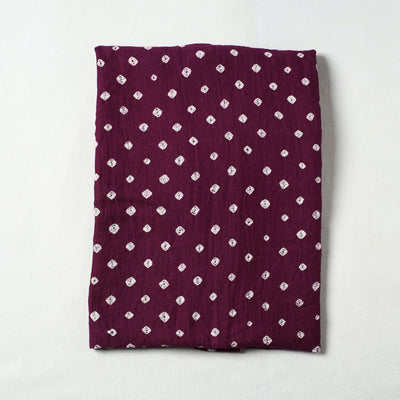 Purple - Kutch Bandhani Tie-Dye Cotton Precut Fabric 54