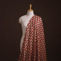 Bagru Hand Block Prints Pure Handloom Chanderi Silk Fabric 02