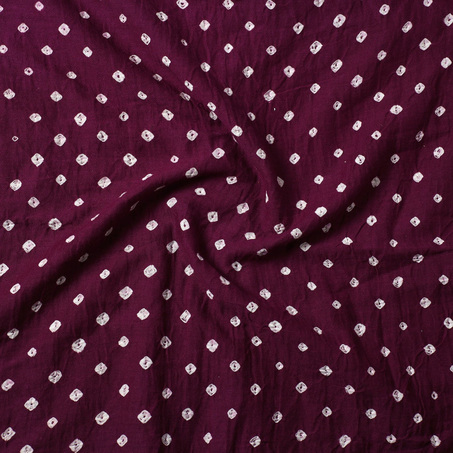 Purple - Kutch Bandhani Tie-Dye Cotton Precut Fabric 54