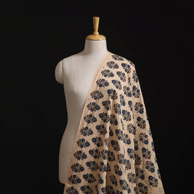 Natural Dyed Hand Block Print Ajrakh Cotton Hakoba Fabric 01