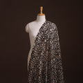 Bagru Hand Block Prints Pure Handloom Chanderi Silk Fabric 04