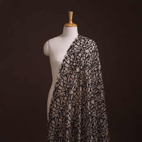 Bagru Hand Block Prints Pure Handloom Chanderi Silk Fabric 04