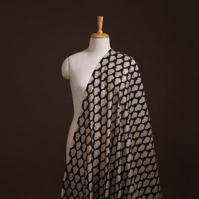 Bagru Hand Block Prints Pure Handloom Chanderi Silk Fabric 05