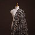Bagru Hand Block Prints Pure Handloom Chanderi Silk Fabric 06