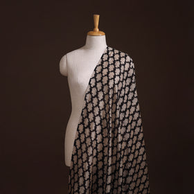 Bagru Hand Block Prints Pure Handloom Chanderi Silk Fabric 07