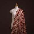 Bagru Hand Block Prints Pure Handloom Chanderi Silk Fabric 09