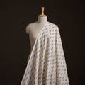 Exclusive! Pure Handspun Handwoven Pochampally Ikat Cotton x Wool Fabric 12
