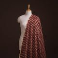 Bagru Hand Block Prints Pure Handloom Chanderi Silk Fabric 10