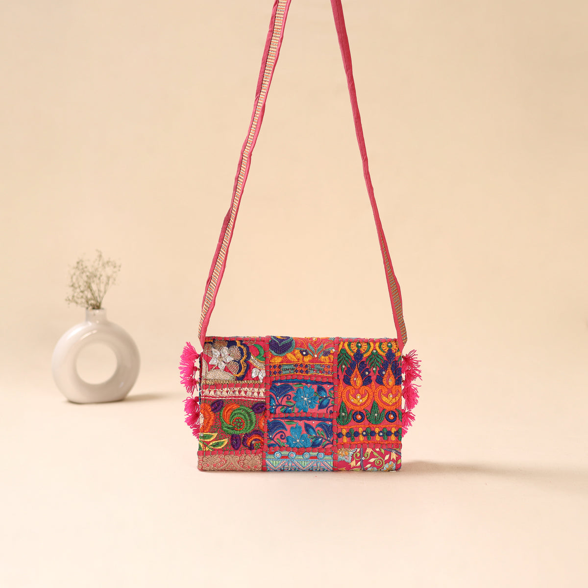 Khambadiya Patchwork Sling Bag 32