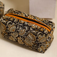 Black - Handmade Cotton Toiletry Bags (Set of 3) 06