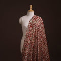 Bagru Hand Block Prints Pure Handloom Chanderi Silk Fabric 12