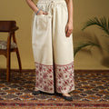 Buy Cotton Bengal Kantha Hand Embroidery Palazzo