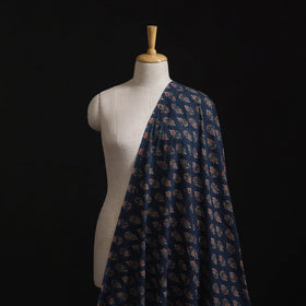 Natural Dyed Hand Block Print Ajrakh Cotton Hakoba Fabric 15