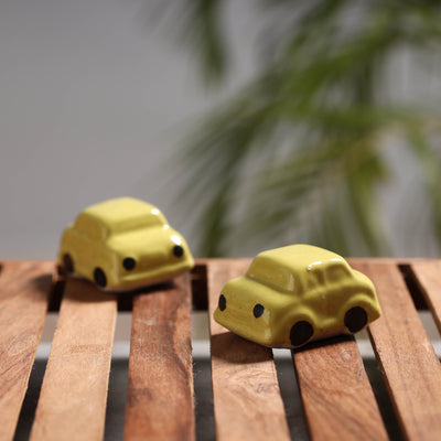 Car - Handcrafted Ceramic Toys (Set of 2)