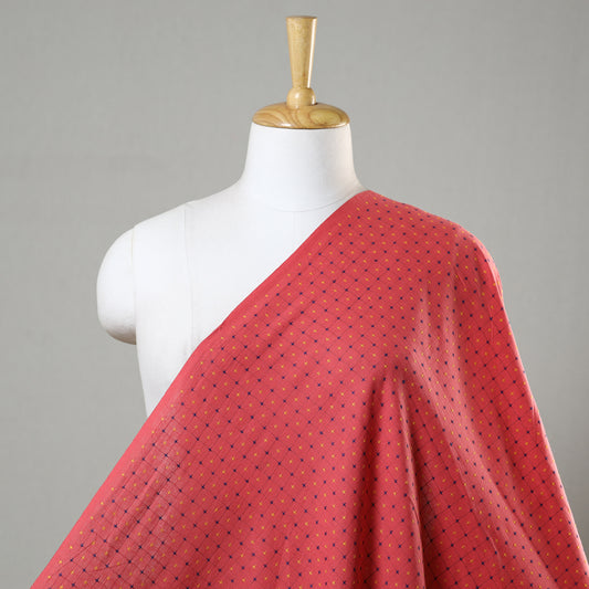 Red - Jacquard Prewashed Cotton Fabric 01