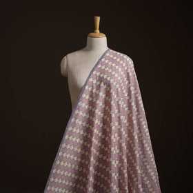 Multicolor - Exclusive! Pure Handspun Handwoven Pochampally Ikat Silk x Wool Fabric 16