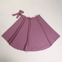 Purple - Jacquard Cotton Wrap Around Skirt 03