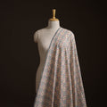 Multicolor - Exclusive! Pure Handspun Handwoven Pochampally Ikat Silk x Wool Fabric 17