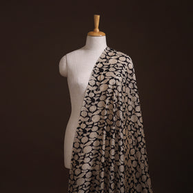 Bagru Hand Block Prints Pure Handloom Chanderi Silk Fabric 16