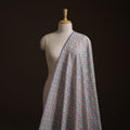 Multicolor - Exclusive! Pure Handspun Handwoven Pochampally Ikat Silk x Wool Fabric 18