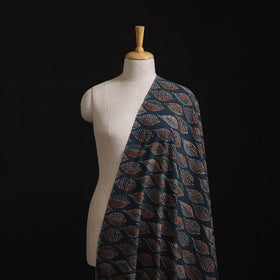 Natural Dyed Hand Block Print Ajrakh Cotton Hakoba Fabric 18