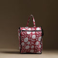 Red Handmade Cotton Shopping Hand bag