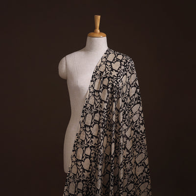 Bagru Hand Block Prints Pure Handloom Chanderi Silk Fabric 18