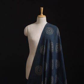 Natural Dyed Hand Block Print Ajrakh Cotton Hakoba Fabric 19