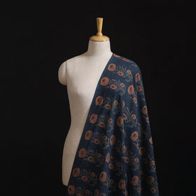 Natural Dyed Hand Block Print Ajrakh Cotton Hakoba Fabric 20