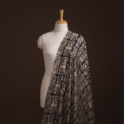 Bagru Hand Block Prints Pure Handloom Chanderi Silk Fabric 19