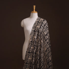 Bagru Hand Block Prints Pure Handloom Chanderi Silk Fabric 19