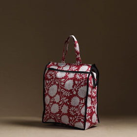 Red Handmade Cotton Shopping Hand bag