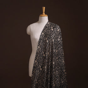 Bagru Hand Block Prints Pure Handloom Chanderi Silk Fabric 20