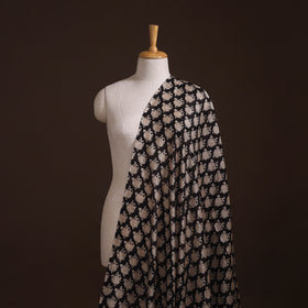 Bagru Hand Block Prints Pure Handloom Chanderi Silk Fabric 21