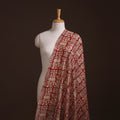 Bagru Hand Block Prints Pure Handloom Chanderi Silk Fabric 23
