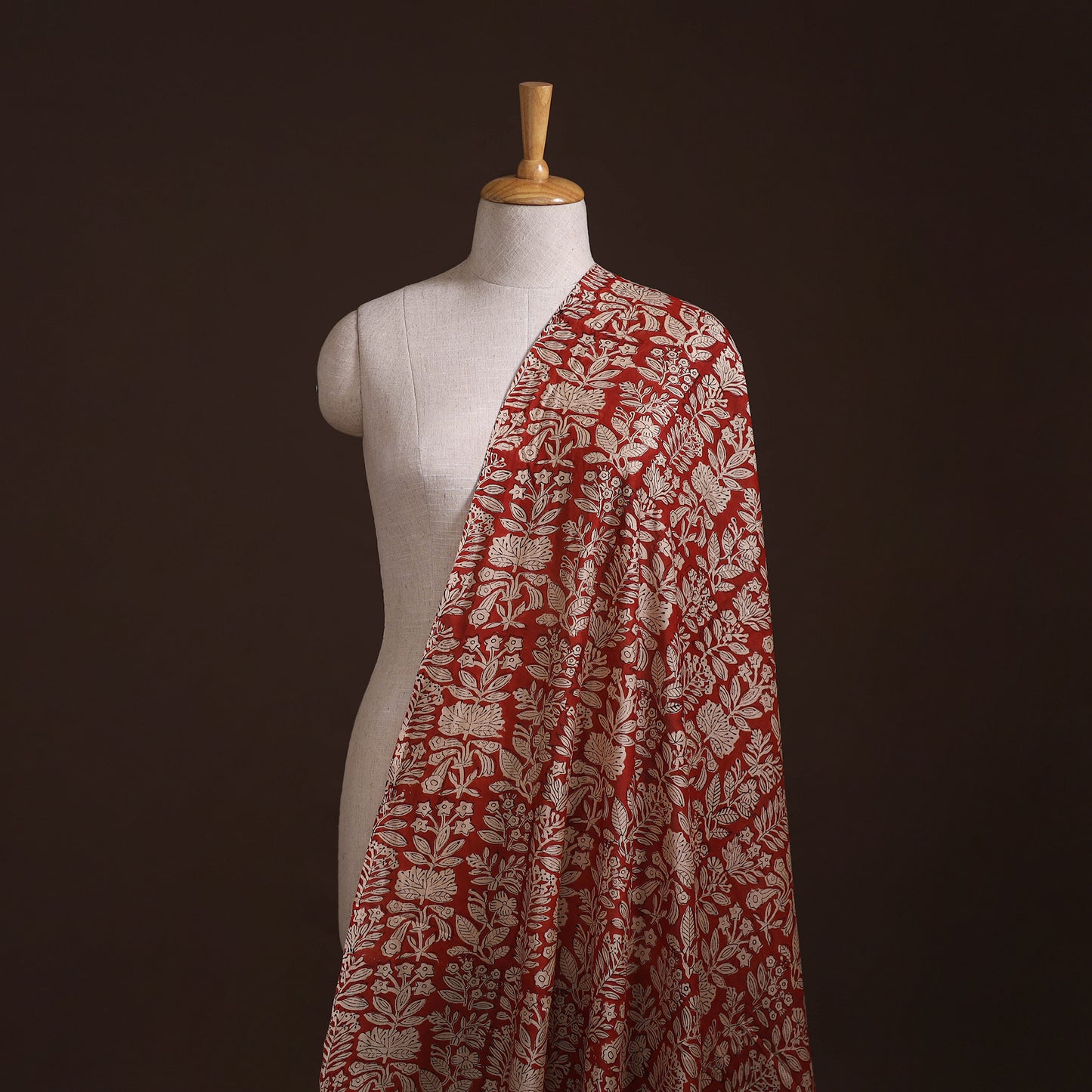 Bagru Hand Block Prints Pure Handloom Chanderi Silk Fabric 23